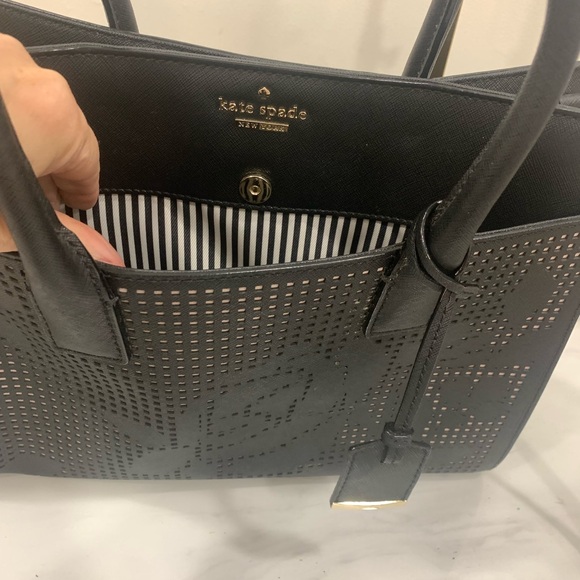 Kate Spade Cameron St. Perforated Rose Satchel - Picture 5 of 12